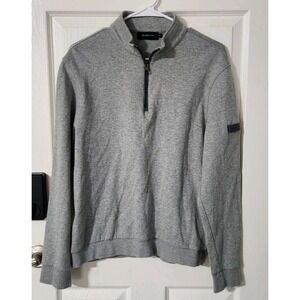 Bugatchi Platinum Half-Zip  Mock Neck Size S